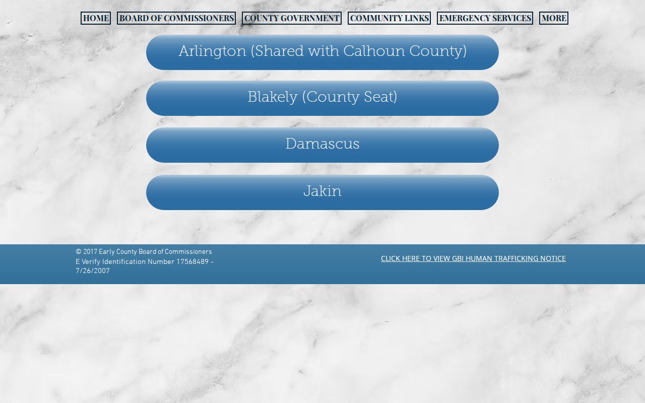 Early County arrest warrant city jurisdictions